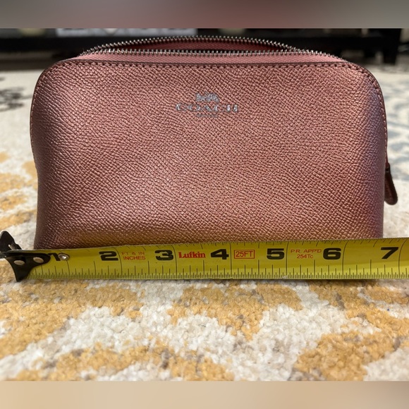 Coach Metallic Pink Cosmetic Bag - Picture 3 of 3